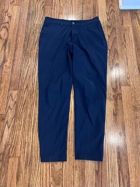 Lululemon Men’s ABC Slim Fit Commission Pants Tech Stretch Blue Size 30 X 27